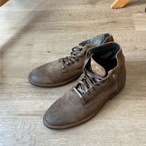 Men's Brown suede Leather Boots 12